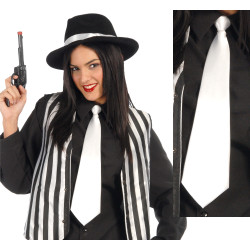 Bílá kravata 45 cm